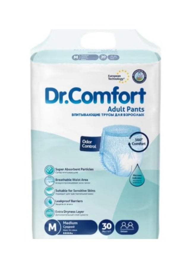 دكتور_كومفورت حفاضات للبالغين مقاس وسط 30 قطعة دكتور كمفورت - Image 1