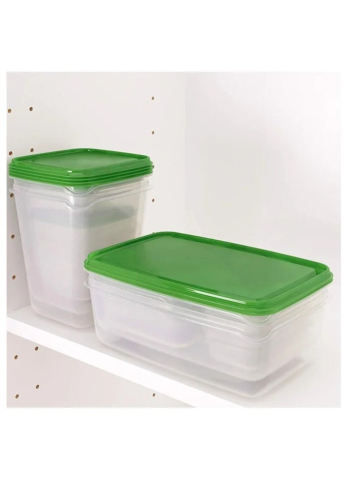 Generic 1️⃣ 17-Piece Multi-Colored Food Storage Container Set – 23 x 16 x 8 cm – Perfect for Fridge Organization & Freshness  - Image 3