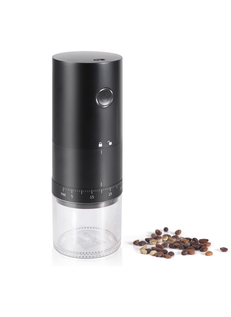 Perfin Portable Electric Coffee Grinder With External 38 Coarseness Adjustable, USb Rechargeable, Coffee Burr Grinder For Home Office Travel  - Image 1