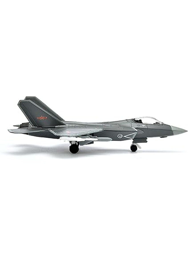 Military fighter jet simulation alloy 1:144 j-31 fighter model, 1/144 scale chinese j-31 falcon stealth fighter model, adult toys and decorations - Image 4