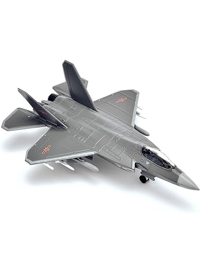 Military fighter jet simulation alloy 1:144 j-31 fighter model, 1/144 scale chinese j-31 falcon stealth fighter model, adult toys and decorations - Image 3