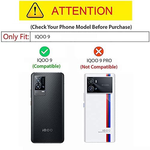 Kapa Soft Fabric Hybrid Protective Back Case Cover for Vivo IQOO 9 (Black) - Image 2