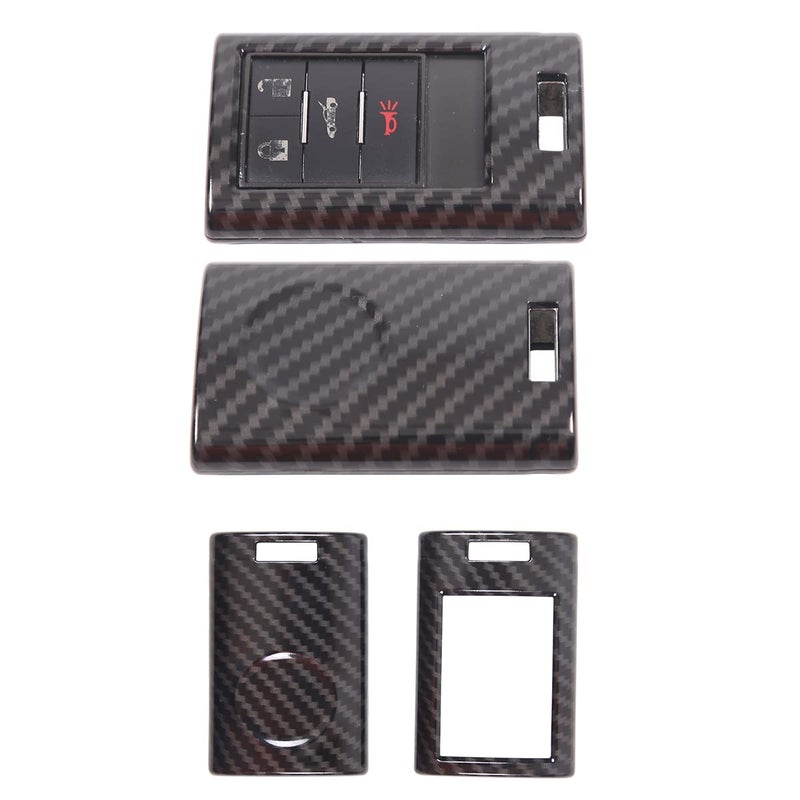 Smart Remote Key Fob Shell Compatible with Chevrolet Corvette C6 C7 Key Fob Case Cover,Car Remote Control Key (Carbon Fiber)