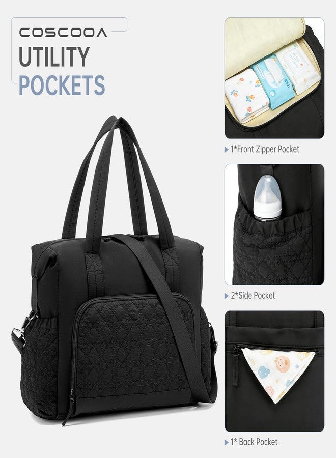 COSCOOA Diaper Bag Tote, Hospital Bag for Labor Delivery,Baby Diaper Bag Large Travel Diaper Tote Caddy for Mom Multifunction Bag - Image 3