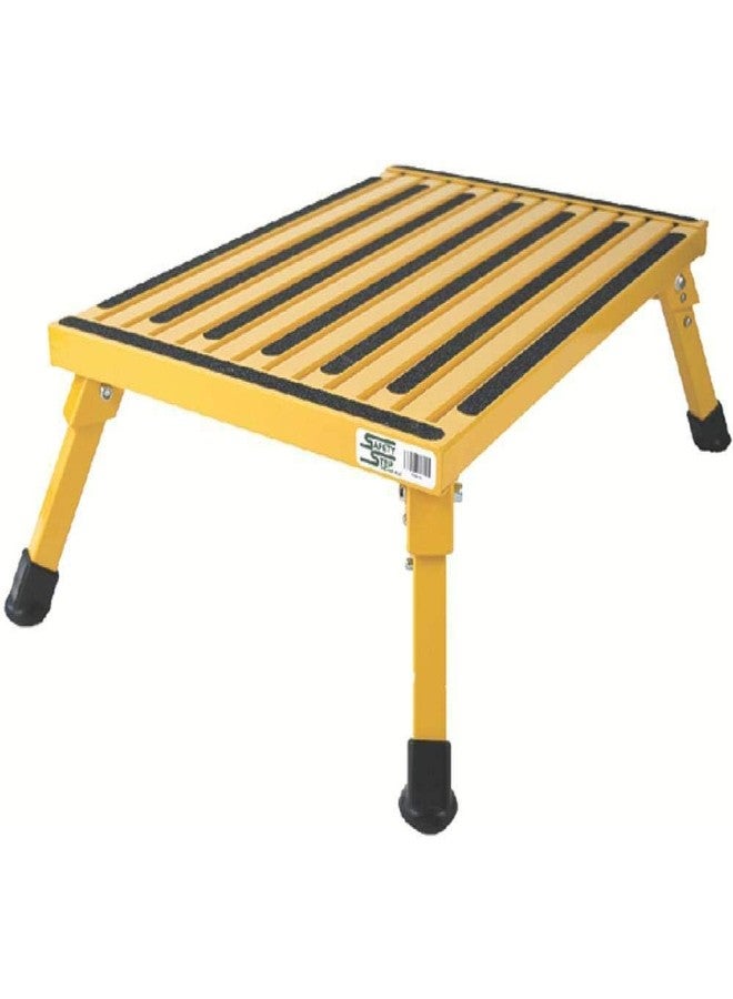 Safety Step XL-08C-Y Yellow X-Large Folding Recreational Step Stool - Image 1