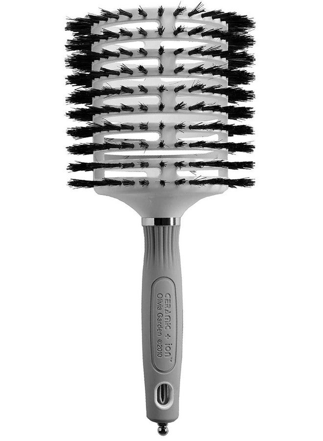 Olivia Garden Ceramic + Ion Turbo Vent Boar Round Hair Brush 4 1/2 - Image 1