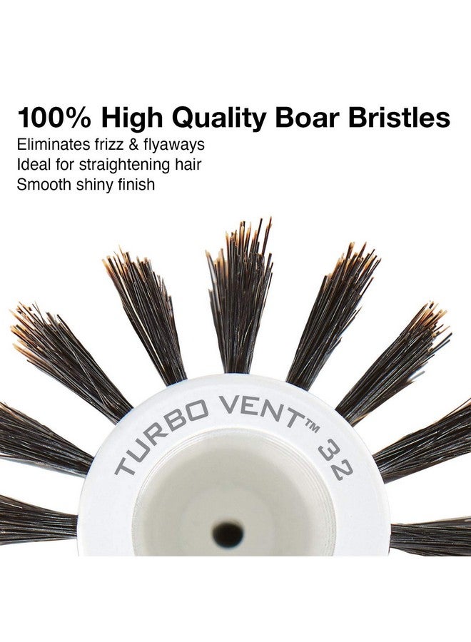 Olivia Garden Ceramic + Ion Turbo Vent Boar Round Hair Brush 4 1/2 - Image 3
