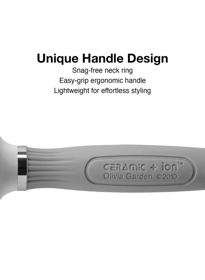 Olivia Garden Ceramic + Ion Turbo Vent Boar Round Hair Brush 4 1/2 - Image 4