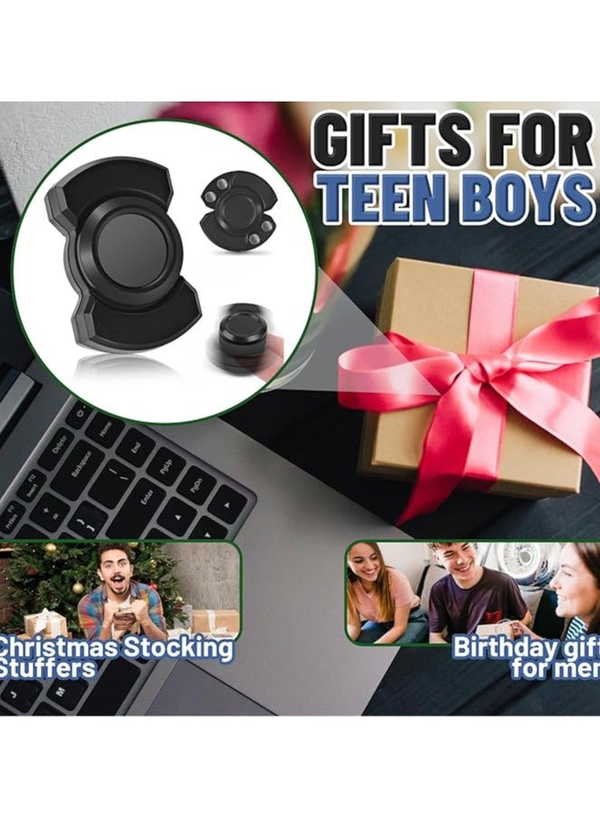 لعبة فيدجيت سبينر 3 في 1: لعبة فيدجيت سبينر للبالغين، هدايا هدايا الكريسماس للاولاد المراهقين، تمثال مغناطيسي معدني هادئ للمكتب وتخفيف التوتر والقلق، اداة رائعة لاضطراب فرط الحركة ونقص الانتباه - Image 5