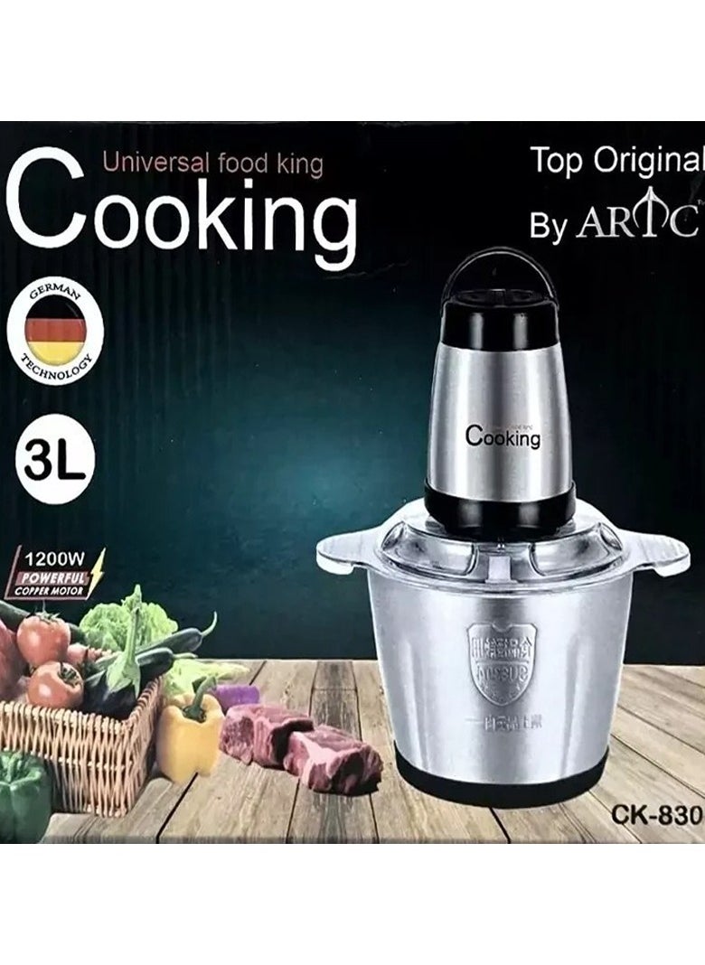 ARTC Food Chopper Meat Mincer with 4 stainless steel blades - 3L capacity  - Image 4