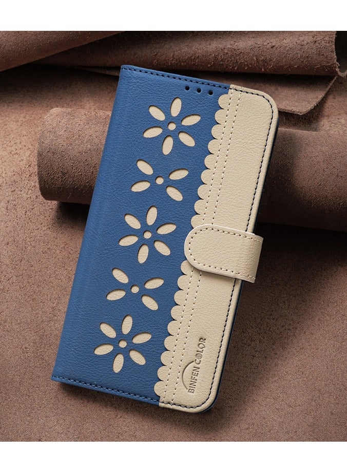 general Case for Honor 400 PRO 5G, Classic Small Flower Pattern Premium Leather Wallet Kickstand Flip Book Case Magnetic Clasp Cover - Image 1