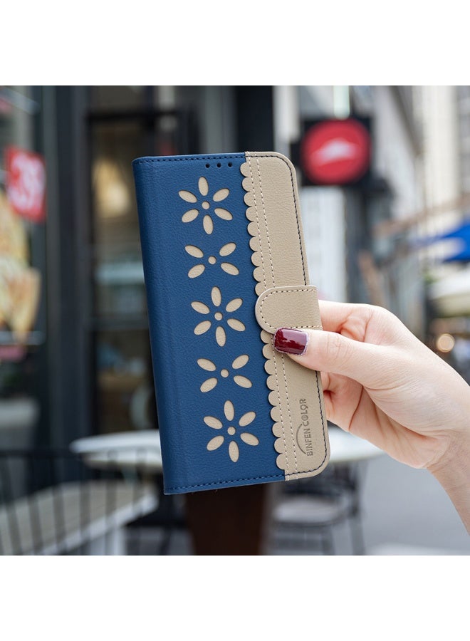 general Case for Honor 400 PRO 5G, Classic Small Flower Pattern Premium Leather Wallet Kickstand Flip Book Case Magnetic Clasp Cover - Image 3