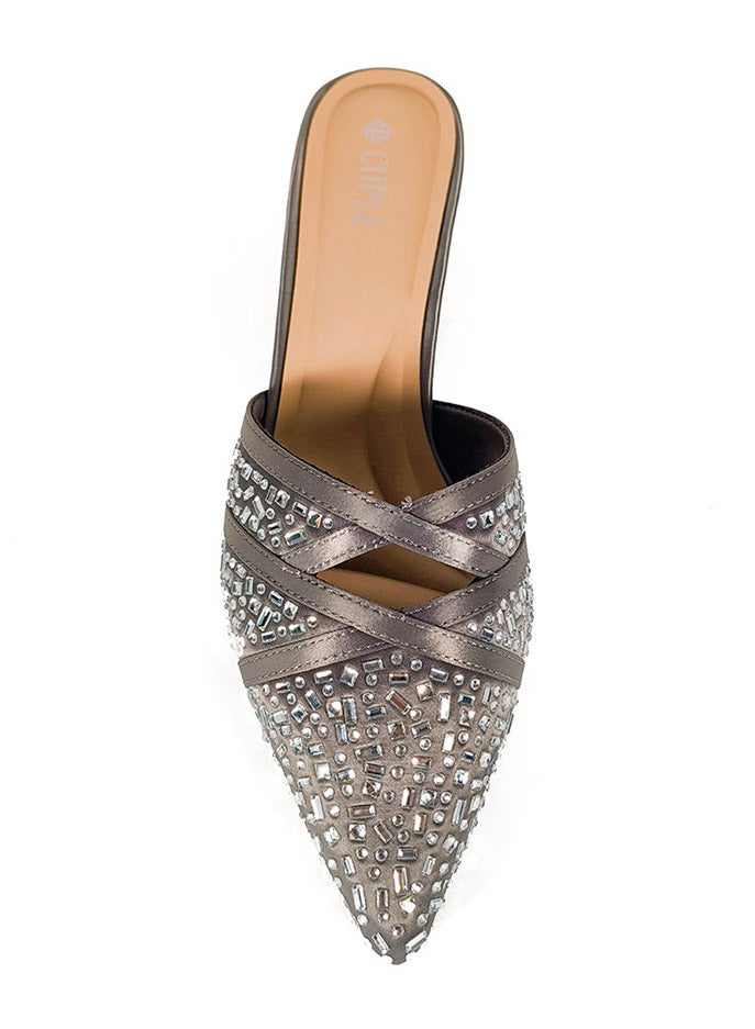 Cuple Womens pointed-toe block heel mules - Image 3