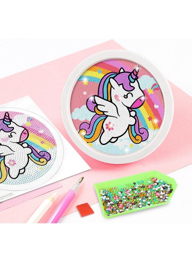 BLiSS HUES 5D Unicorn Diamond Painting Kits for Kids with Wooden Frame Cute Animal Art and Crafts for Kids Ages (6-12) Diamond Painting Frame (Unicorn Diamond Art) - Image 2