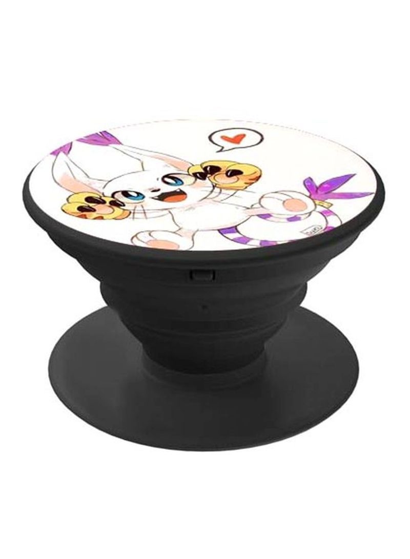 RKN Printed Pop Socket White/Purple/Yellow - Image 1