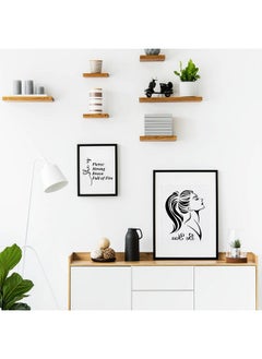 Zonon 16 Pieces Women Theme Stencils Canvas Painting Stencils Floral Female Face And Inspirational Quote Paint Stencil Lady Face Stencils For Painting For Home Wall Art Decor Painting On Canvas Paper  - Image 5