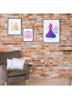 Zonon 16 Pieces Women Theme Stencils Canvas Painting Stencils Floral Female Face And Inspirational Quote Paint Stencil Lady Face Stencils For Painting For Home Wall Art Decor Painting On Canvas Paper  - Image 4