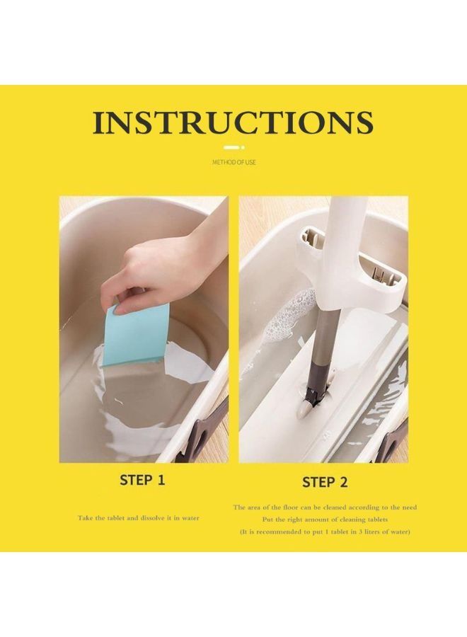 30 قطعه من شريحة تنظيف الأرضية شريحة تنظيف مركزة قابلة للذوبان للأرضيات مناديل تنظيف غرفة المطبخ - Image 4