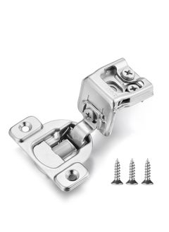 Excefore 4 Pack Cabinet Door Buffer Hinges, Soft Close Cabinet Hinges, Hidden Kitchen Cabinet Hinges for Face Frame Door with Screws (American Style)  - Image 1