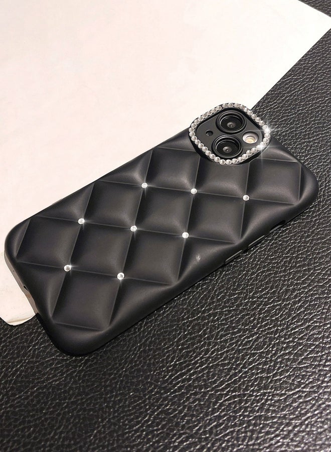 Take Two Solid Diamond Grid Embellished iPhone Case - Image 5