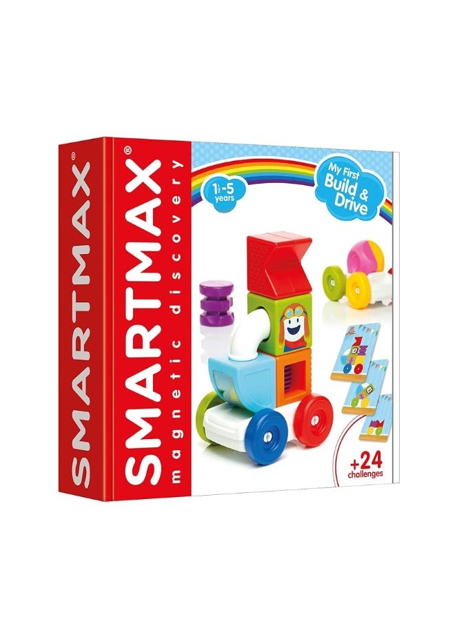 SmartMax SmartMax My First Build and Drive Magnetic Building Vehicle STEM Play Set for Ages 1-5  - Image 1