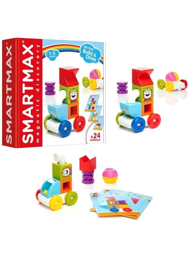 SmartMax SmartMax My First Build and Drive Magnetic Building Vehicle STEM Play Set for Ages 1-5  - Image 2