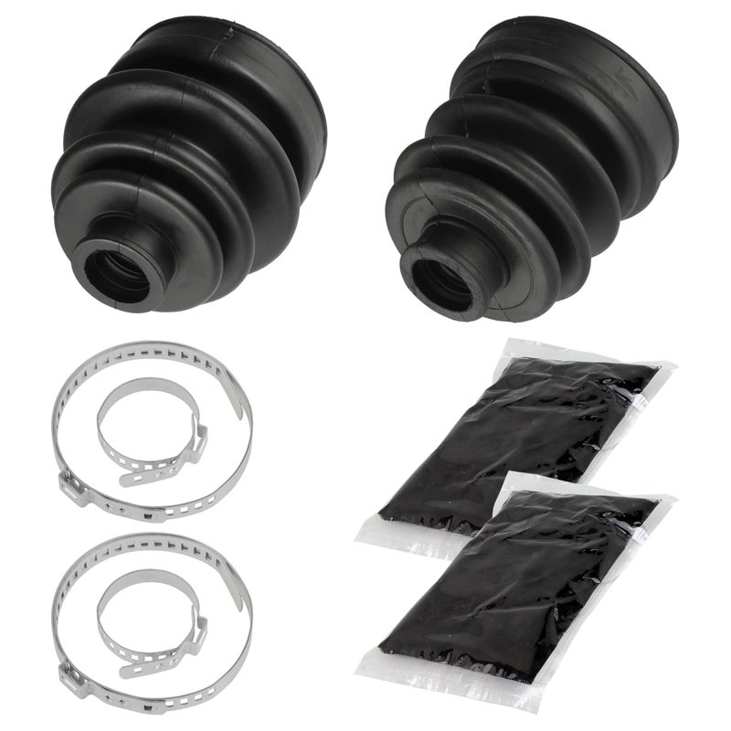 Caltric Rear Axle Inner Outer Cv Boot Kit Compatible with Yamaha Rhino 660 Yxr660F 4Wd 20052007