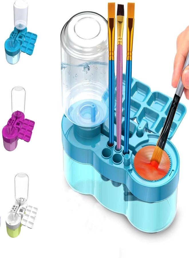 KIRA Paint Brush Rinser & Cleaner Tool | Water Circulation Brush Washer with Palette & Holder | Paint Brush Cleaning Station for Artists, Adults & Kids - Image 1