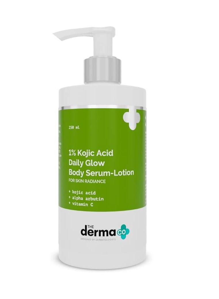 The Derma Co 1% Kojic Acid Daily Glow Body Serum Lotion For Skin Radiance - 250ml - Image 1