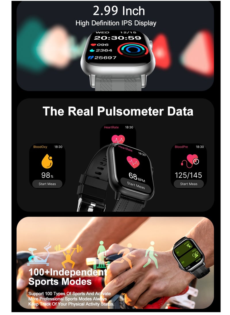 HW - B05 smartwatch, AMOLED always displays Bluetooth call waterproof fitness watch, compatible with Android and iOS PINK - Image 1