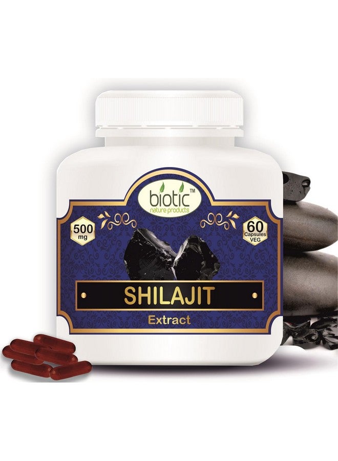 Biotic كبسولات شيلجيت الطبيعية البيوتية - مستخلص شيلجيت 500 ملغ - 60 كبسولة نباتية - Image 1