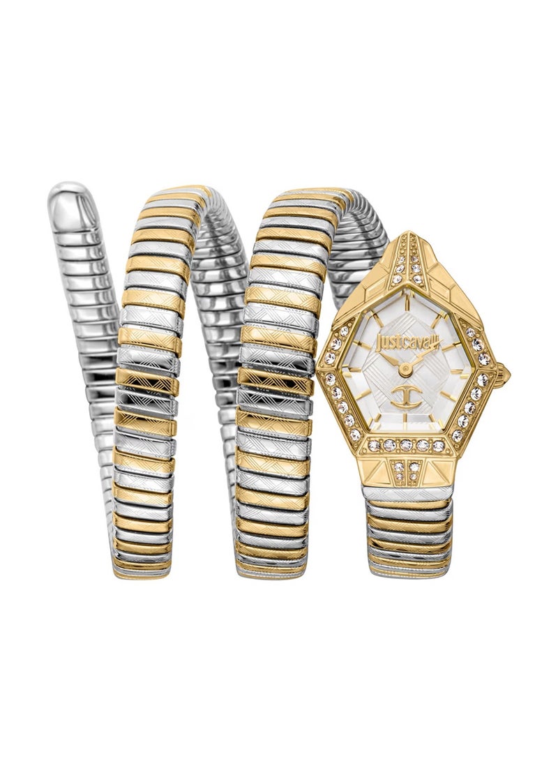 Just Cavalli Women Mesmerizing Analog Quartz Two tone Stainless Steel Band Watch JC1L304M0055  - Image 1