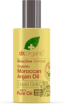 dr.organic زيت الأركان المغربي العضوي 100% زيت نقي لتجديد الشعر والبشرة والأظافر للرجال والنساء طبيعي نباتي خالي من القسوة خالي من البارابين و SLS 50 مل قد يختلف التغليف - Image 4