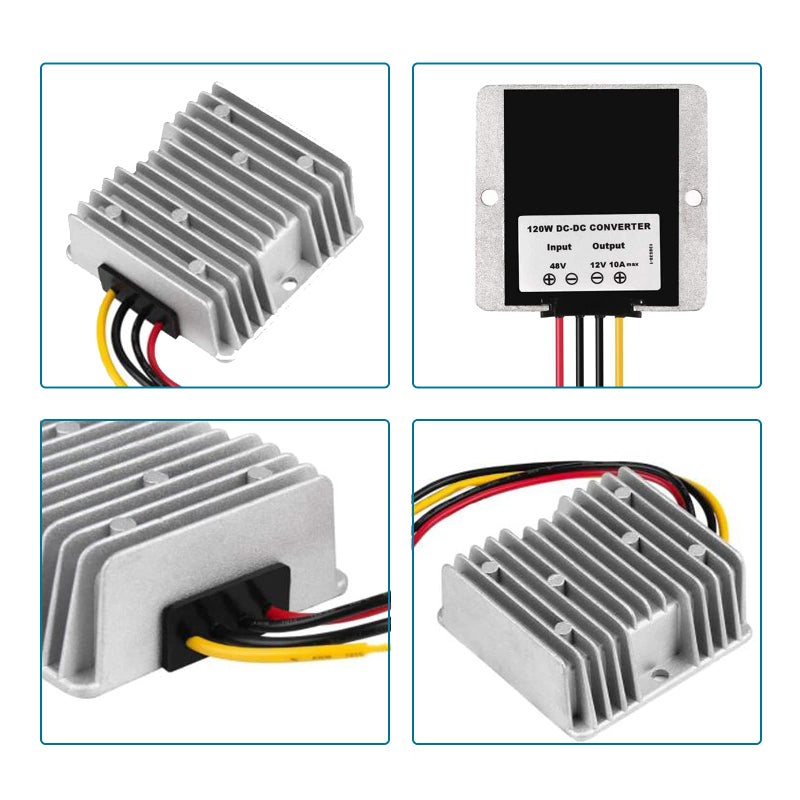 AEDIKO DC Voltage Reducer Converter DC 8V-40V to 12V 10A 120W Reducer Power Converter Waterproof Regulator Module Transformer for Golf Cart Club Car (8V-40V to 12V 10A Converter) - Image 4