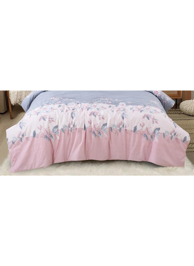 Ab Home Decor Ab Home Decor Glace Cotton Bedsheets for Double Bed King Size with 2 Pillow Covers 90x100 Inches MultiColor3  - Image 2