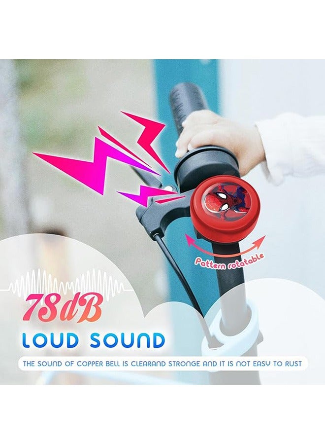 Bicycle Bike Bell for Kids, Cool Cartoon Bicycle Bell, Aluminum Bike Bell with Loud Clear Sound, Universal Fit for Bikes and Scooters, Bike Accessories for Kids Girls Boys Adults - Image 3