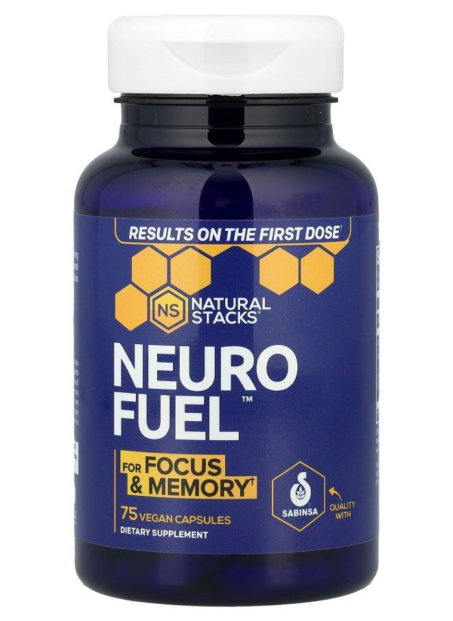 Natural Stacks Neuro Fuel™ 75 Vegan Capsules 