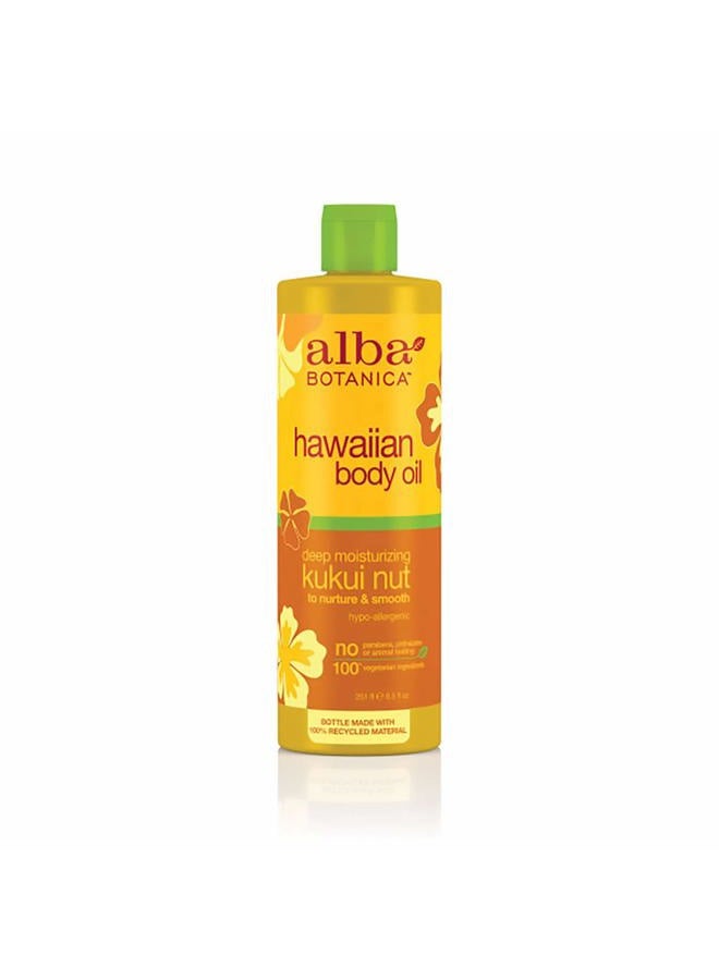 Alba Botanica Hawaiian, Kukui Nut Body Oil, 8.5 Ounce - Image 1