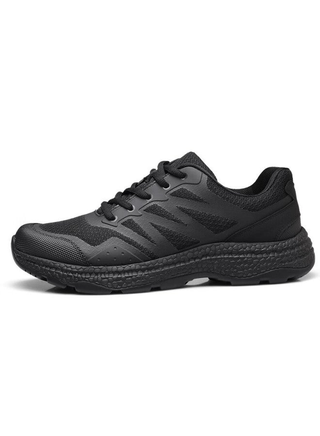 Strongman Qiangren Casual Shoes For Men, 3515 Outdoor Training Shoes, Puncture-resistant, Shock-absorbing, Comfortable Sports Shoes For Men, Jds230x, Black, Size 44 - Image 1