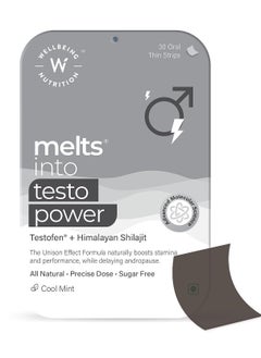 WELLBEING NUTRITION Melts Testo Power- 30 Oral Strips  - Image 1