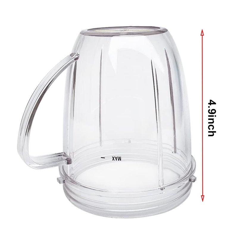 Veterger Replacement Parts cups, Compatible with NutriBullet 600W and 900W Blender (2 18oz mugs) - Image 3