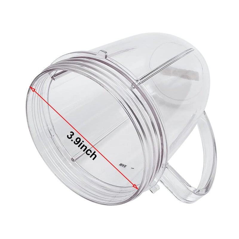 Veterger Replacement Parts cups, Compatible with NutriBullet 600W and 900W Blender (2 18oz mugs) - Image 4