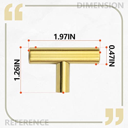 SANATO 6 Pcs 2 Inch Gold Cabnet Pulls Kitchen Cabinet Handles, Made of Stainless Steel, Ideal for Cabnet, Drawer, Cupboard - Image 2
