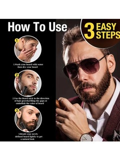 Kanza Beard Filler Pencil Dual Tip 2 in 1 Beard Pencil with Brush for Beard Styling Waterproof Beard Pen for Long Lasting Coverage and Natural Finish Beard Mustache Eyebrows Beard Filling Stick Dark Brown  - Image 5