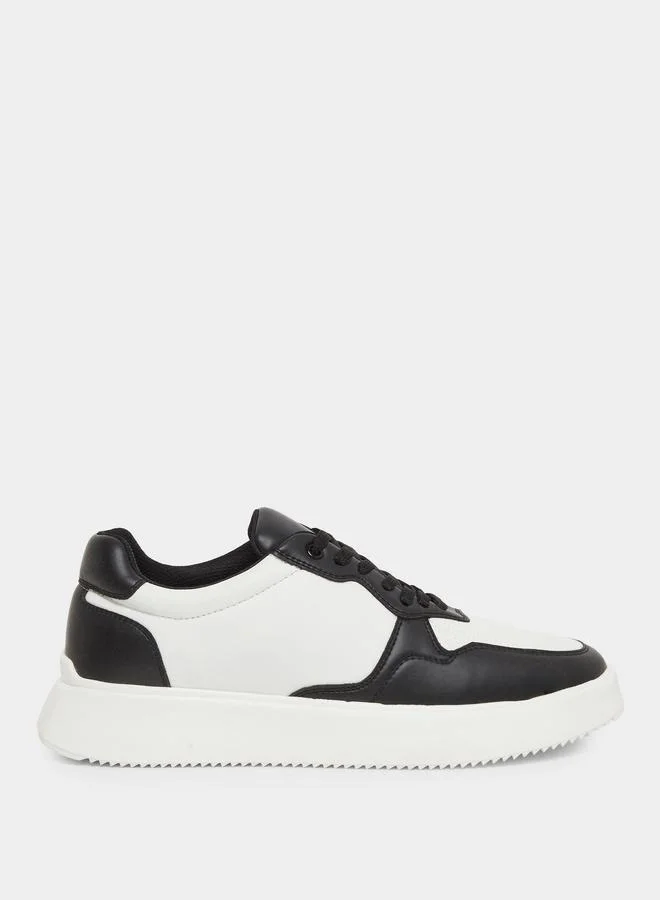 Styli Styli Color Block Lace Up Sneakers