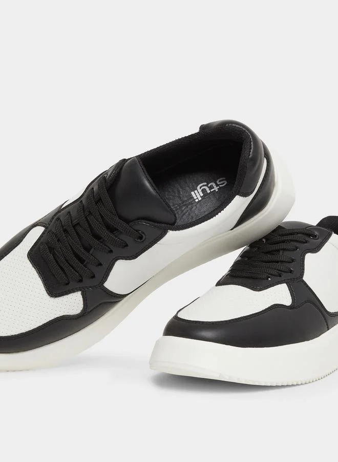 Styli Styli Color Block Lace Up Sneakers