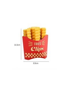 Snack Bag Clips Freshness Seal Moisture Proof 12-piece french fries clip (with fridge magnet)