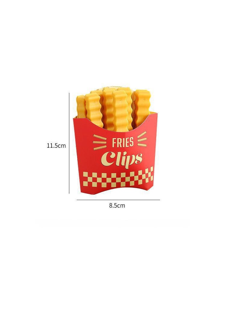 Generic - Snack Bag Clips Freshness Seal Moisture Proof 12-piece french fries clip (with fridge magnet) - Image 1