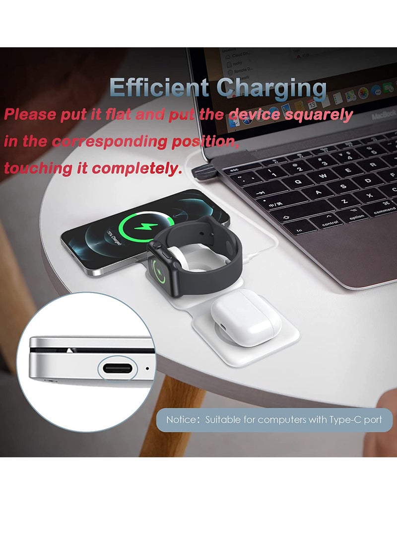 general 3 in 1 Foldable Wireless Charger, Ankilo Magnetic Fast Wireless Charging Pad, Compatible with iPhone 14/Pro/Max/Plus/13/12, Apple Watch - Image 5