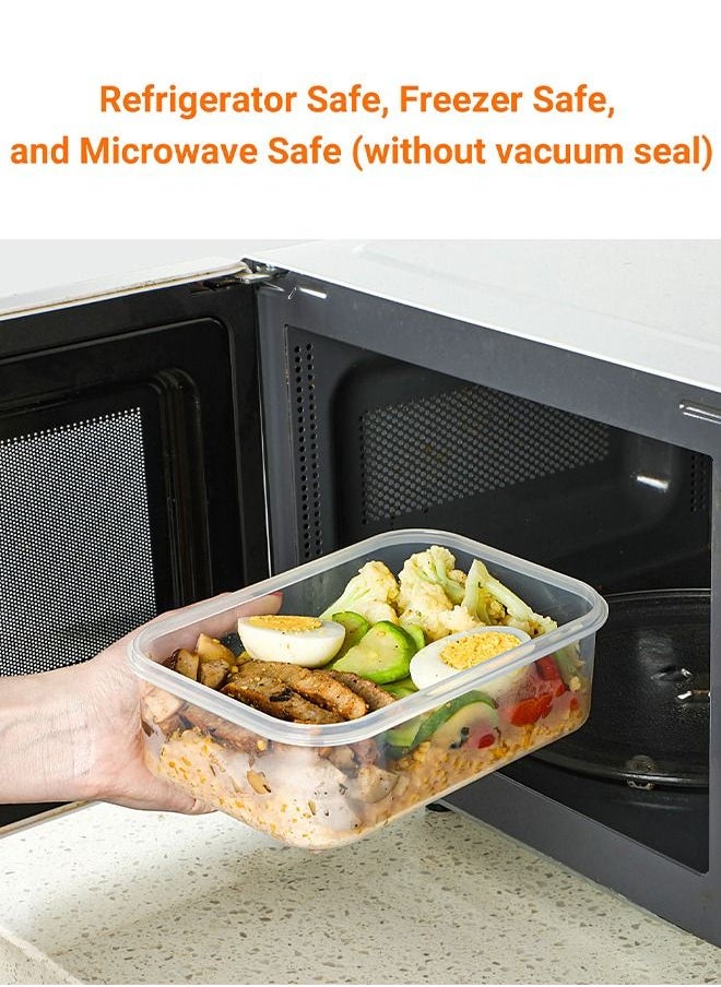 INKBIRD - INKBIRD Vacuum Seal Food Storage Container Set Airtight Food Storage Containers With Lids Stack Design Freezer Fridge Microwave Safe 3 Pcs Blue Perfect For Vacuum Sealer Machines - Image 1